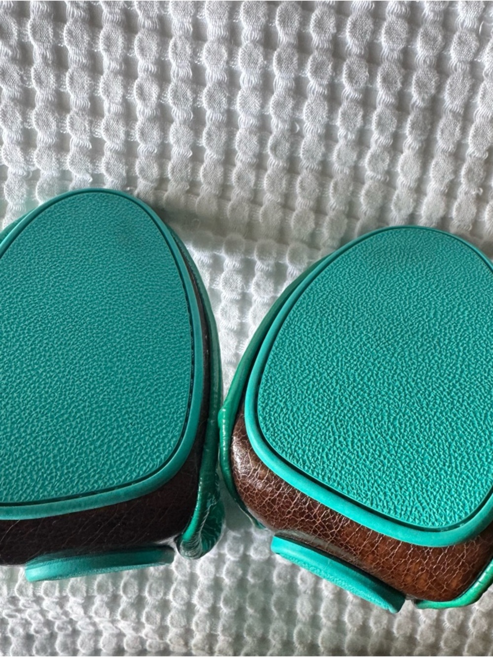 Tieks Teal Foldable Ballet Flats - Picture 11 of 12